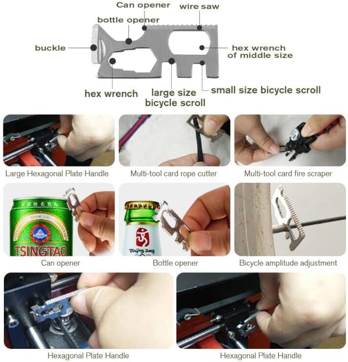 8-in-1 survival armband set, Ultieme Reddingstool Rond Je Pols