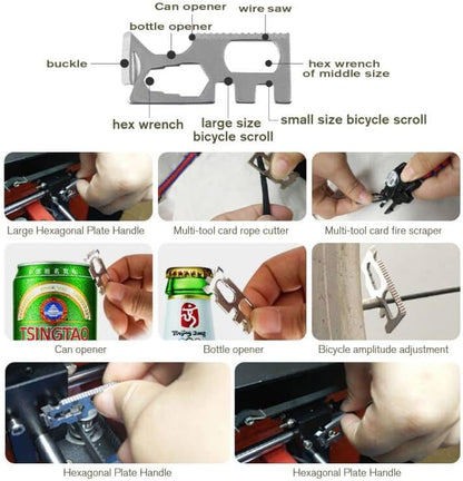 8-in-1 survival armband set, Ultieme Reddingstool Rond Je Pols